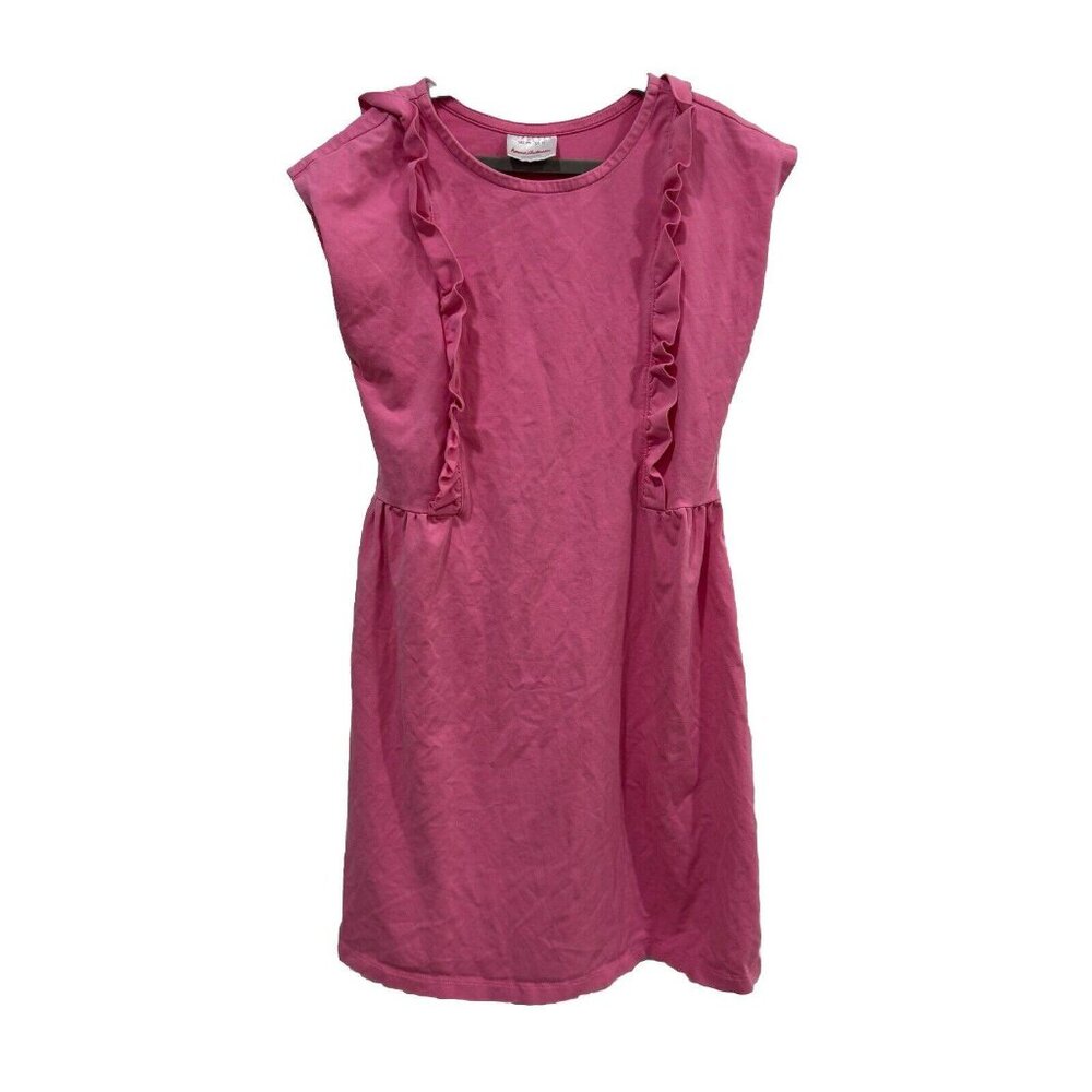 Girls Hannah Anderson Ruffles + Play Dress Pink Dress Size 10 Pink